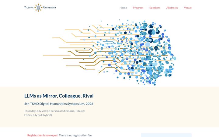 Screenshot of digitalhumanitiestilburg.com