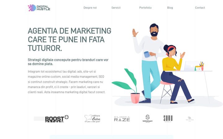 Skärmbild av digitalhustle.ro