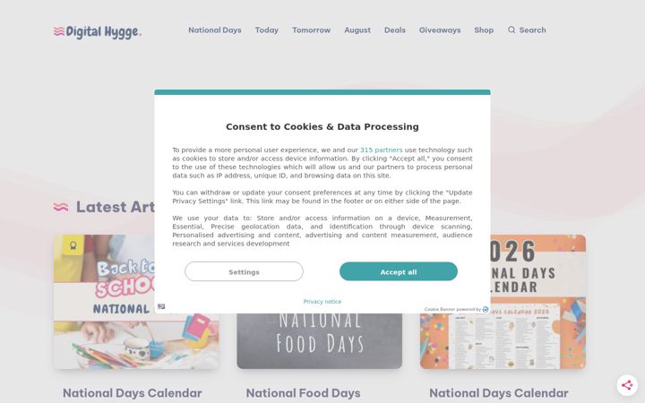 Screenshot of digitalhygge.com