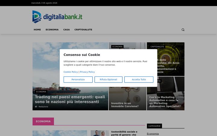 Screenshot of digitaliabank.it