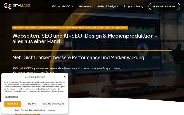 Skärmbild av digitalianz.de