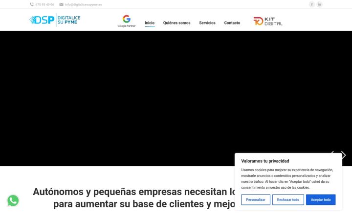 Ekraanipilt saidist digitalicesupyme.es