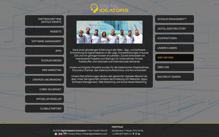 Skjermbilde av digitalideators.de