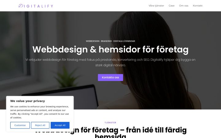 Screenshot di digitalify.se