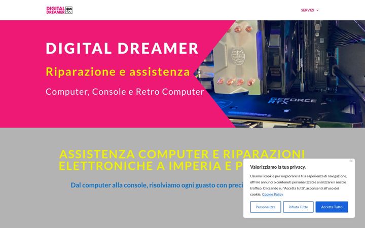 Screenshot stránky digitalim.it