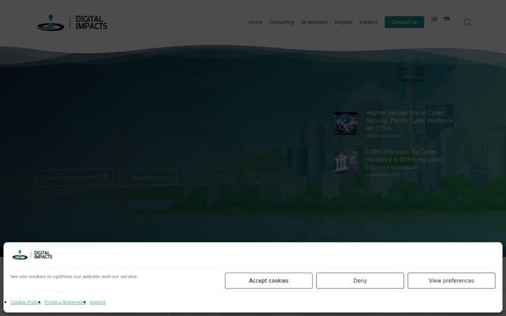Screenshot ta' digitalimpacts.net