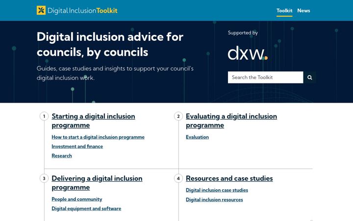 Captură de ecran a digitalinclusionkit.org