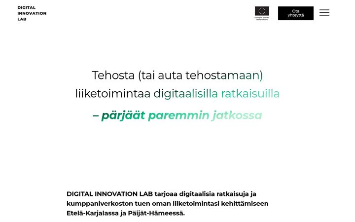 Screenshot di digitalinnovationhub.fi