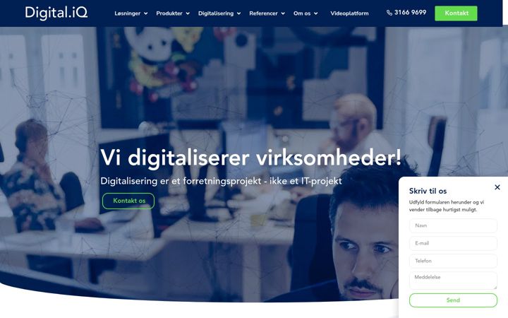 Screenshot of digitaliq.dk