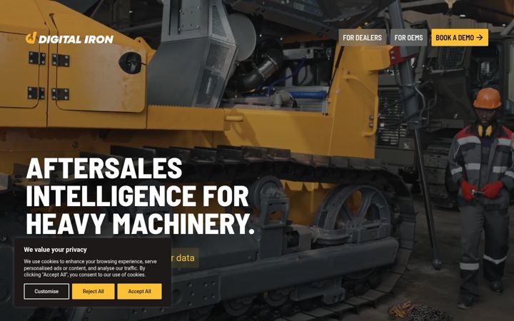 Screenshot of digitaliron.com
