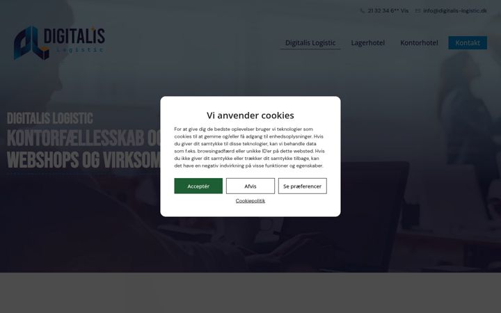 Captura de pantalla de digitalis-logistic.dk
