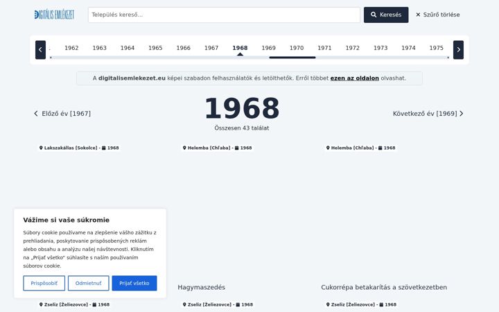 Screenshot of digitalisemlekezet.eu
