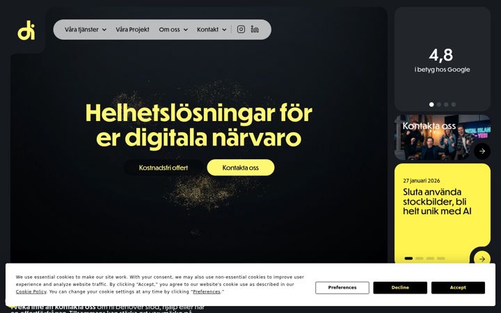 Screenshot di digitalisland.se