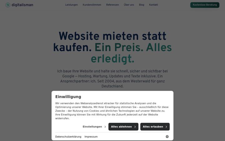 Screenshot di digitalisman.de