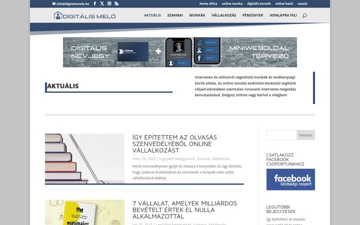 Screenshot of digitalismelo.hu