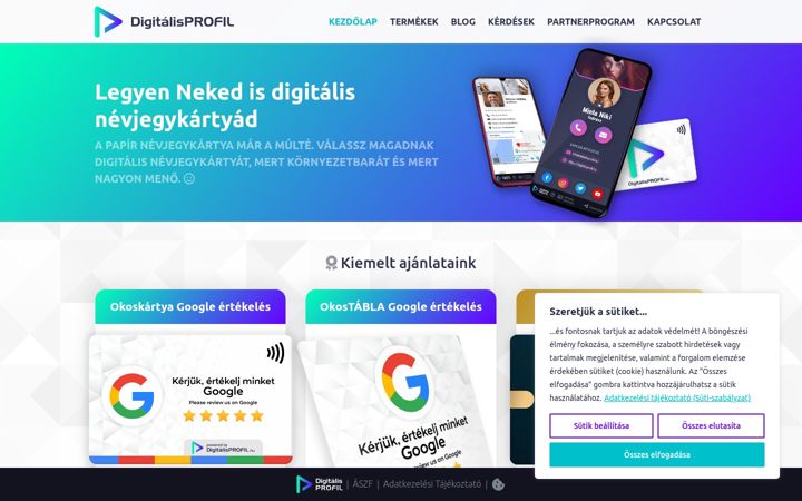 Screenshot of digitalisprofil.hu
