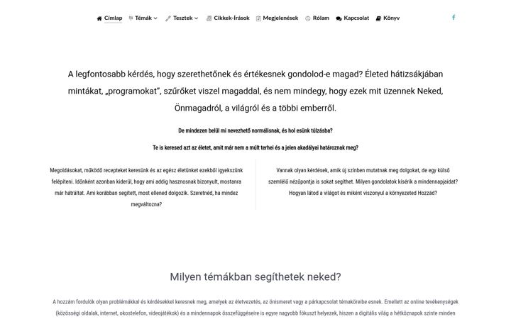 Screenshot of digitalispszichologia.hu