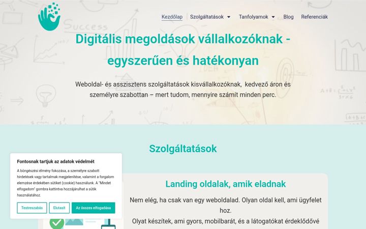 Screenshot of digitalissegito.hu