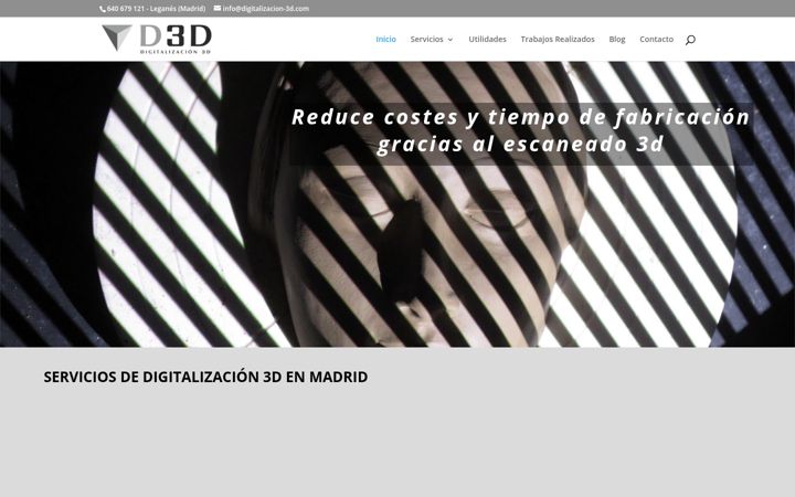 Snímek obrazovky digitalizacion-3d.com