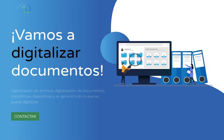 Screenshot of digitalizardocumentos.com