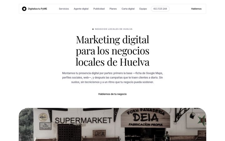 Screenshot of digitalizatupyme.org