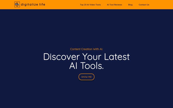 Screenshot of digitalizelife.com
