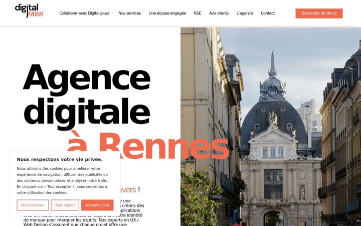 Ekrānuzņēmums no digitaljouss-rennes.fr