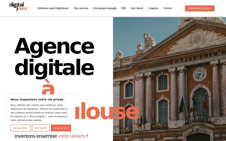 Ekrānuzņēmums no digitaljouss-toulouse.fr