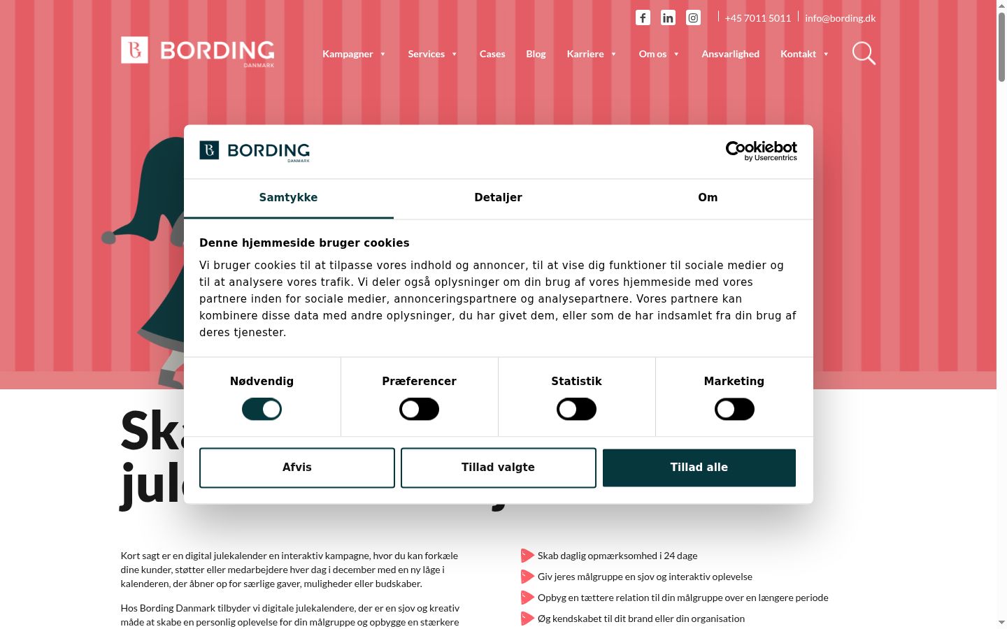 Sutikimo reklamjuostės, rodytos prieš bet kokią sąveiką, ekrano kopija