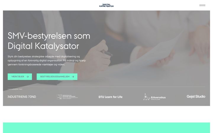 Snímek obrazovky digitalkatalysator.dk