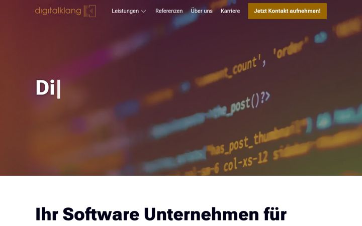 Screenshot of digitalklang.de