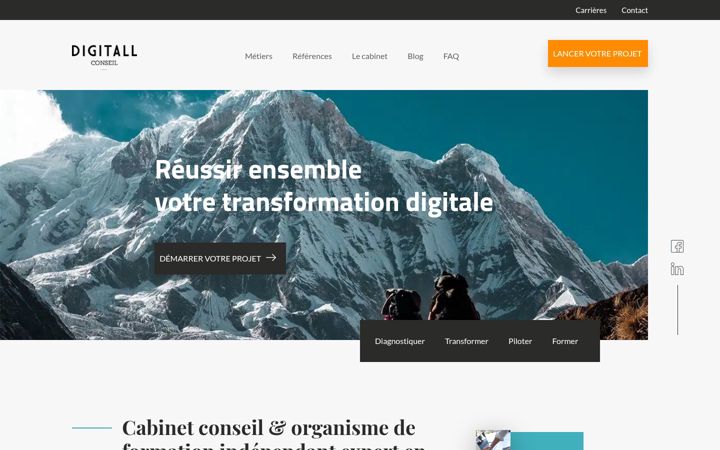 Ekrānuzņēmums no digitall-conseil.fr