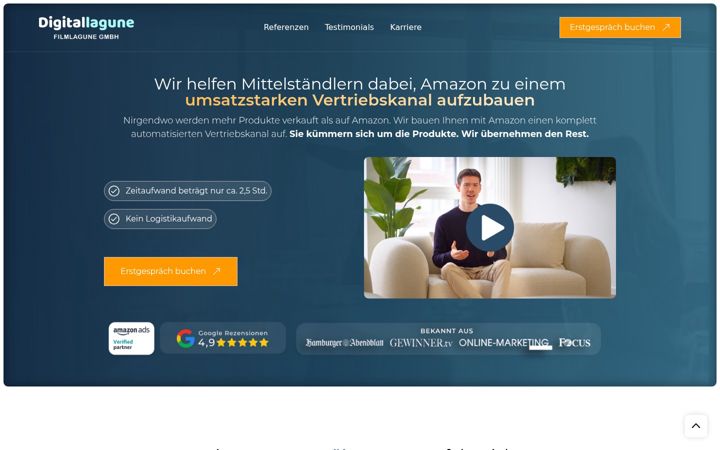 Screenshot of digitallagune.de