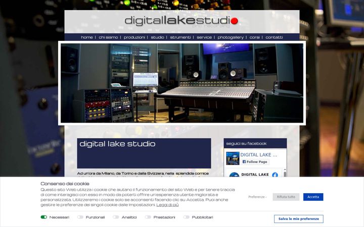 Screenshot stránky digitallakestudio.it