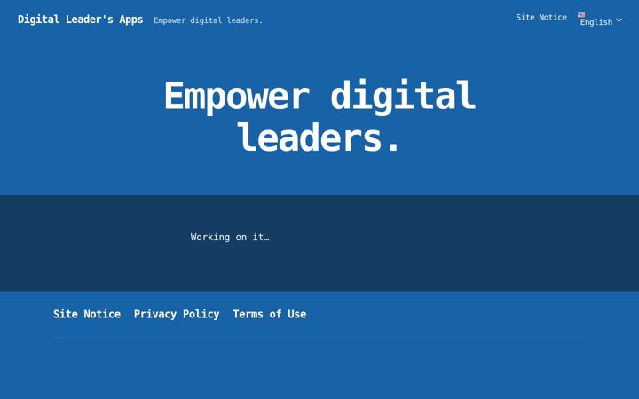Screenshot of digitalleadersapps.com