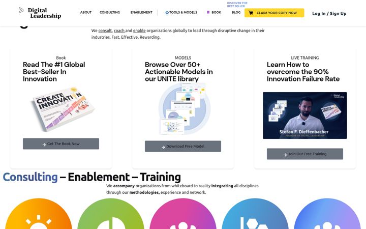 Screenshot of digitalleadership.com