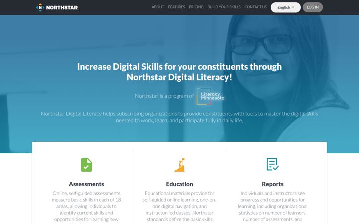 Screenshot of digitalliteracyassessment.org