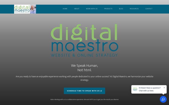 Screenshot of digitalmaestro.com