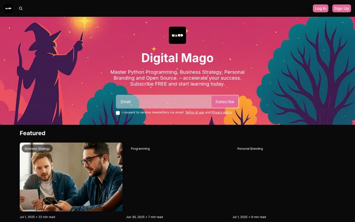 Screenshot of digitalmago.com