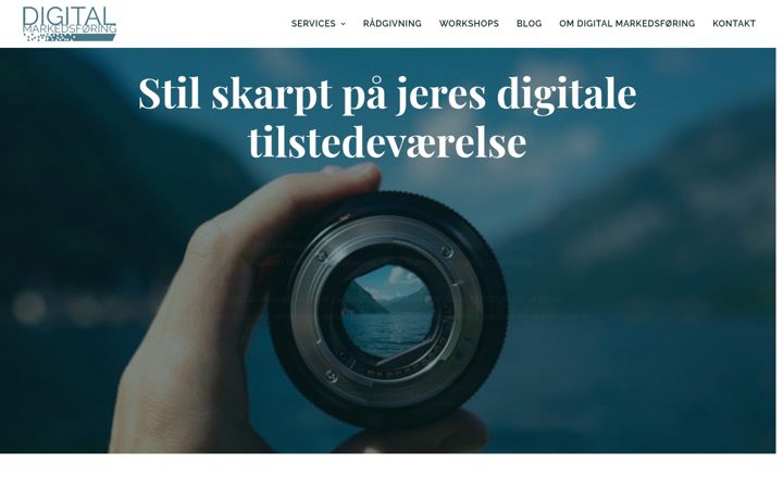 Screenshot of digitalmarkedsfoering.dk