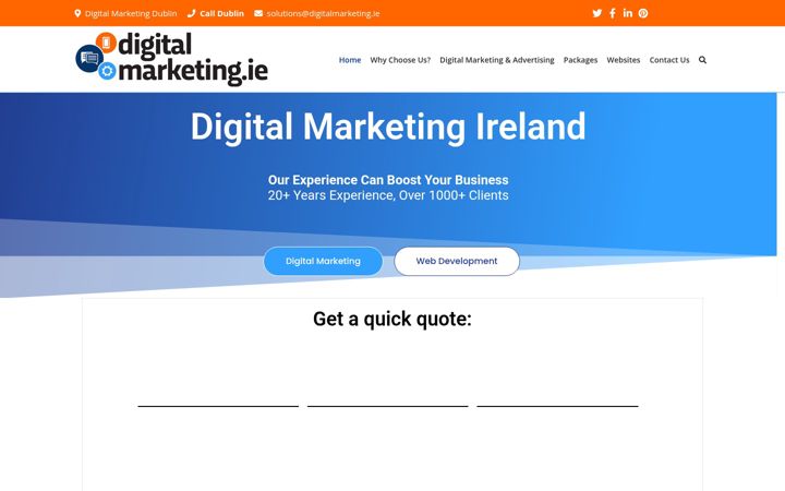 Skærmbillede af digitalmarketing.ie