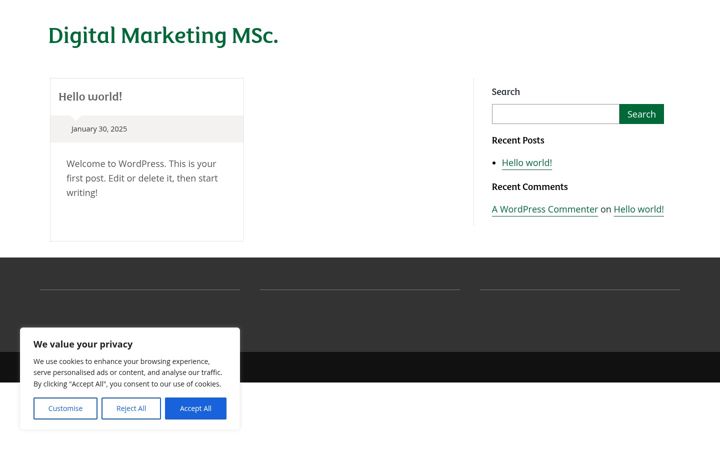 Zrzut ekranu digitalmarketing.stir.ac.uk