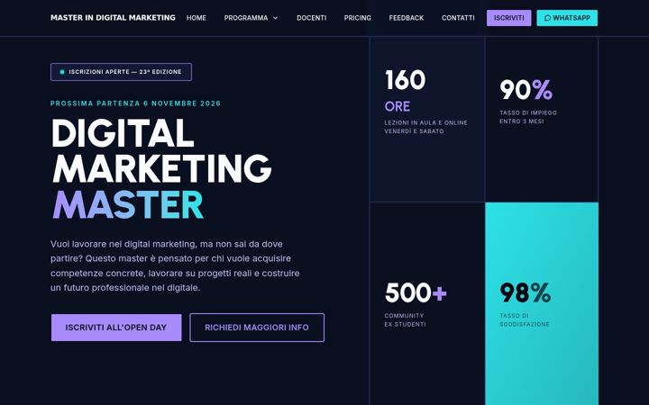 Skærmbillede af digitalmarketingmaster.it
