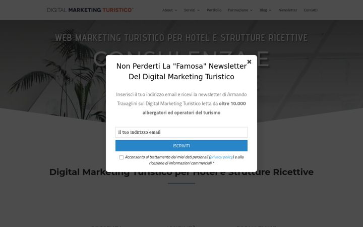 Skærmbillede af digitalmarketingturistico.it