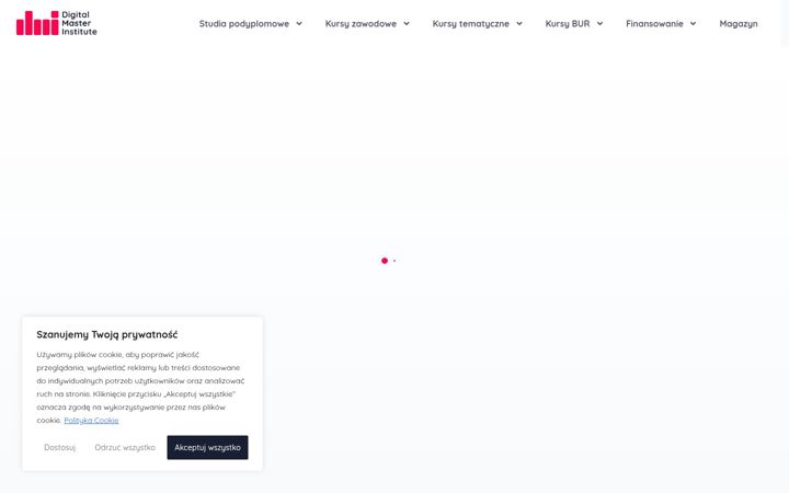Screenshot of digitalmasterinstitute.com