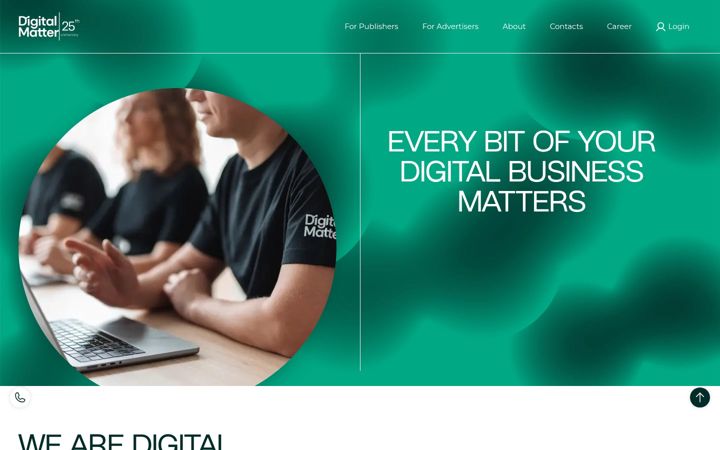 Screenshot of digitalmatter.services