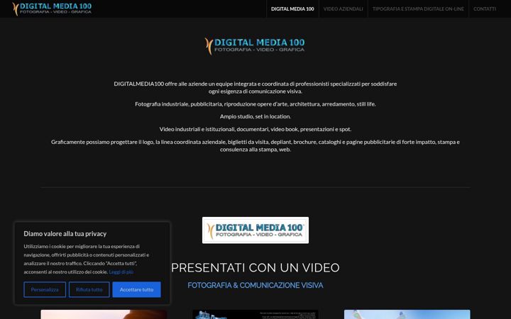 Captură de ecran a digitalmedia100.net