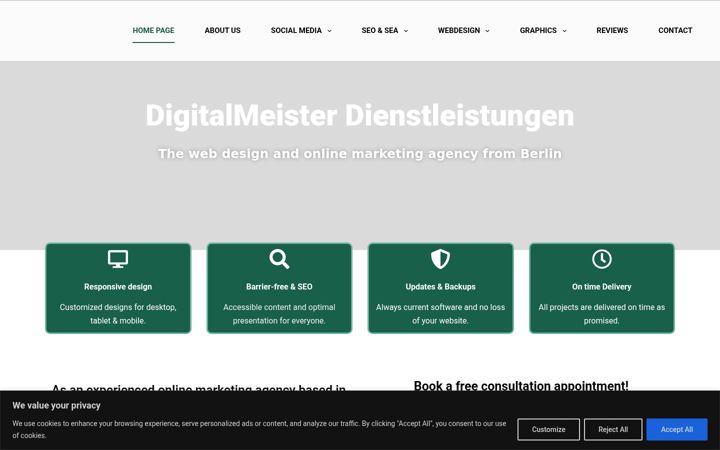 Captura de pantalla de digitalmeisterdienstleistungen.de