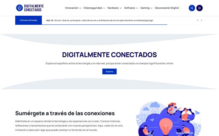 Kuvakaappaus sivustosta digitalmenteconectados.com