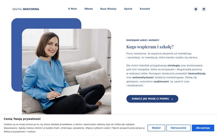 Snimka zaslona za digitalmentoring.pl